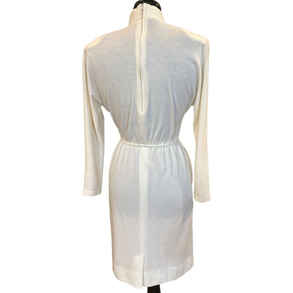 VTG J. Ellis Fit & Flare Midi Dress w/Elastic Waist Cotton Blend Women's Size XS - Picture 4 of 16